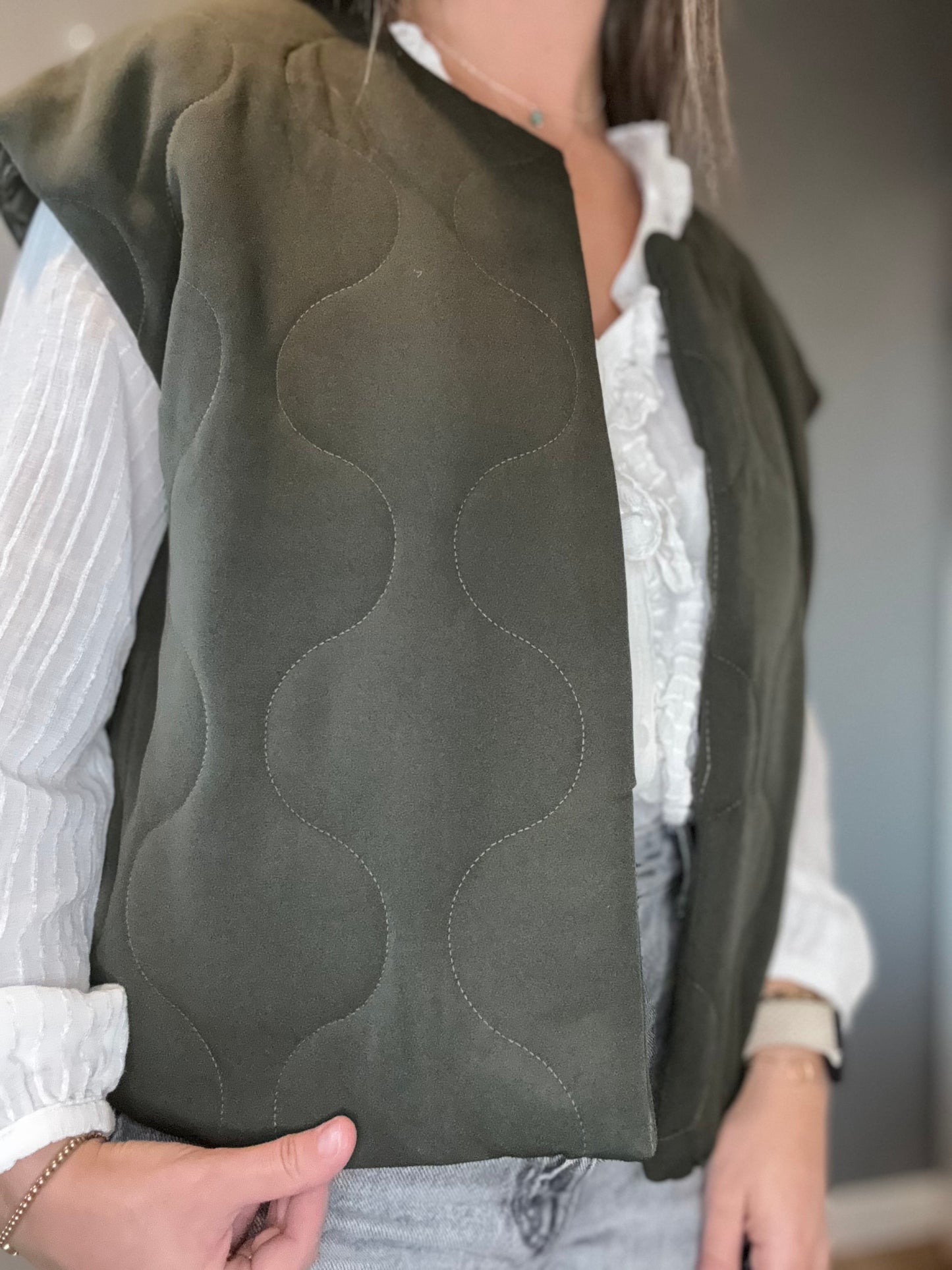 Veste sans manche Emy kaki