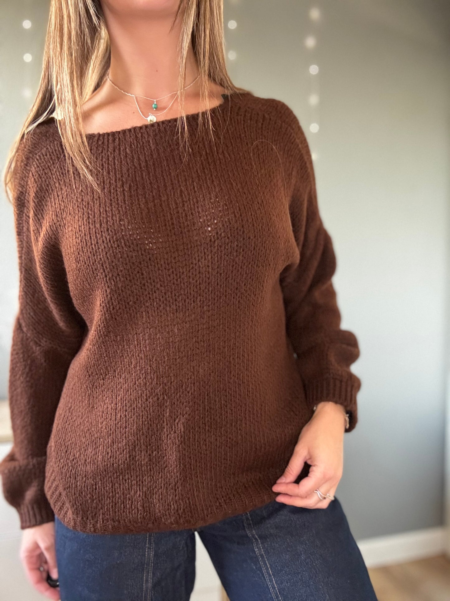 Pull Cléa marron