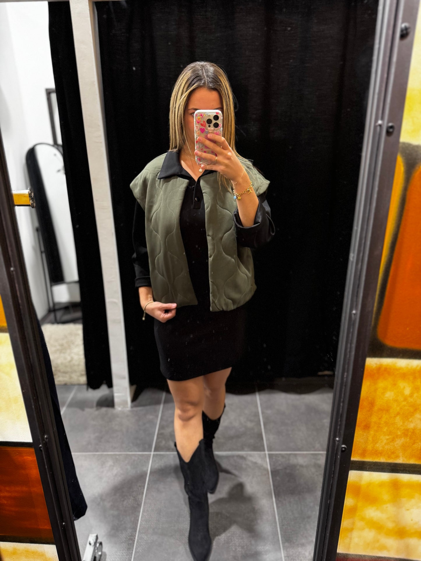 Veste sans manche Emy kaki