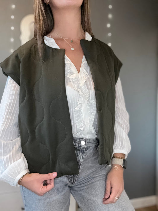 Veste sans manche Emy kaki