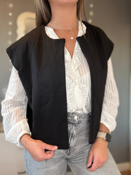 Veste sans manche Emy noire
